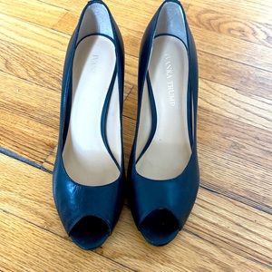 Classic Black, Open-toed Heels